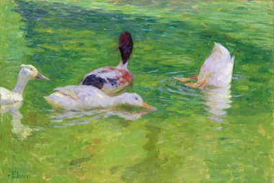 Ducks, c.1897 by Julius August Friedrich Theodor von Ehren